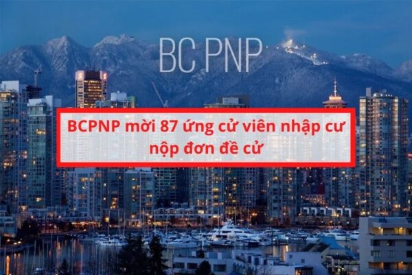 BC PNP mời 87 ứng viên nhập cư