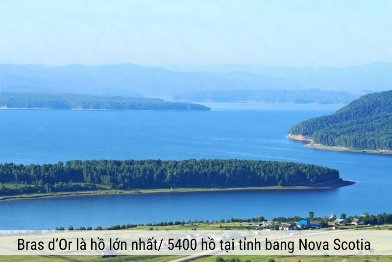 Hồ brasa-dor lớn nhất trong 5400 hồ tại Halifax Nova scotia