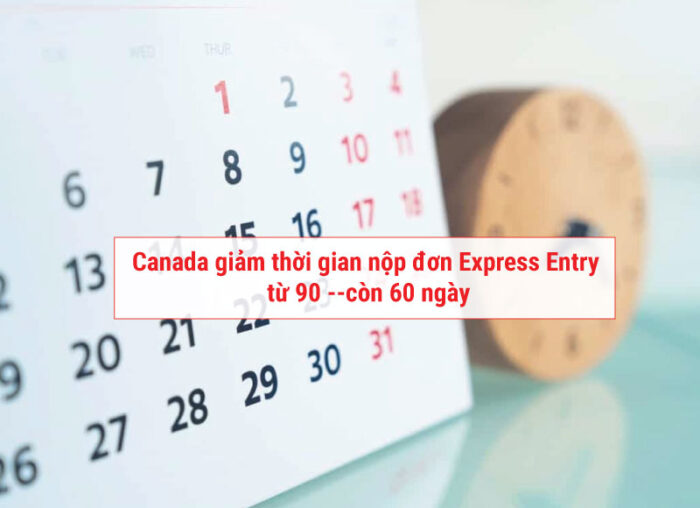 Canada giảm thời gian nộp đơn express entry còn 60 ngày