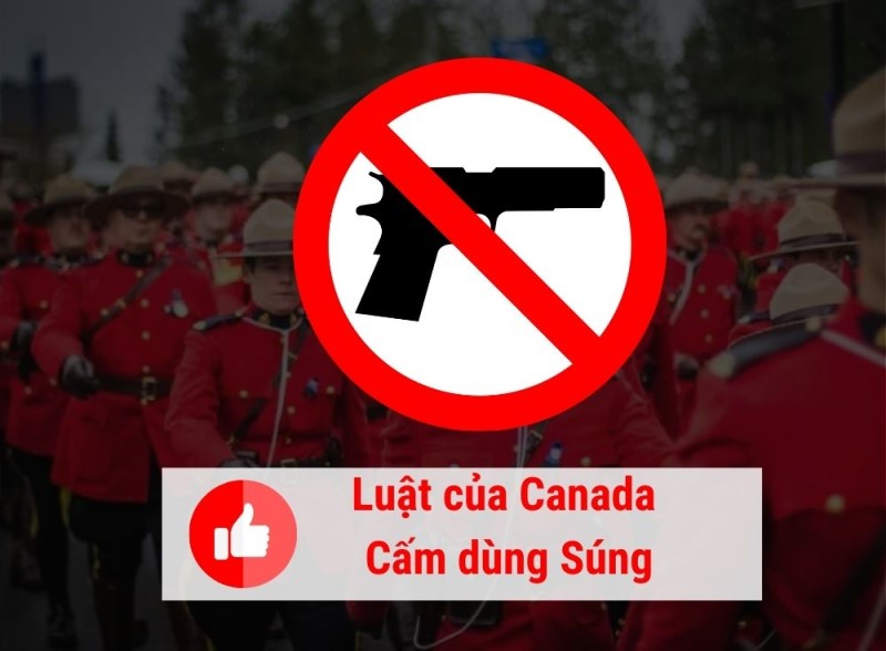 Luật Canada cấm dùng súng
