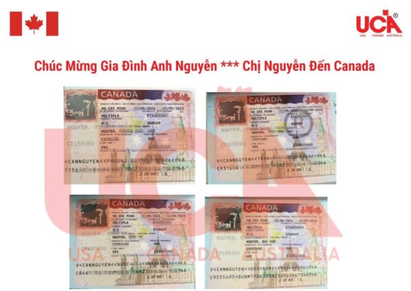 Visa gia đình anh chị Nguyễn