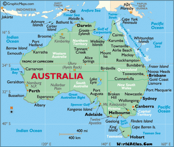Úc nằm trong châu nào