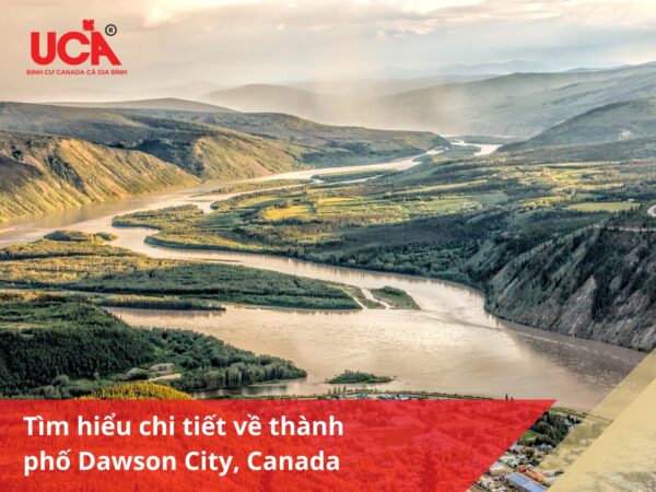 Thành phố nằm bên bờ sông Yukon